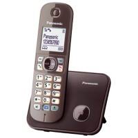 Panasonic DECT Telefon KX-TG6811GA Mokka Braun Schnurlos