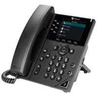 Polycom VoIP Telefon VVX350 Schwarz Schnurgebunden