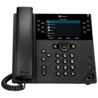Polycom VoIP Telefon VVX450 Schwarz Schnurgebunden