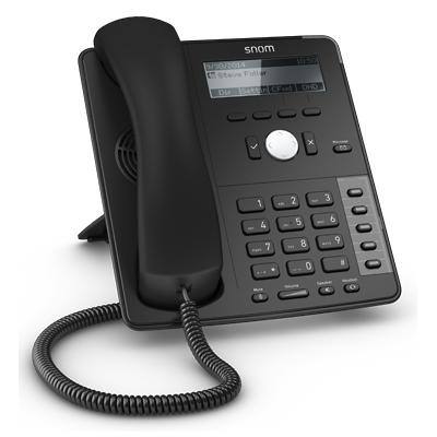 Snom VoIP Telefon D715 4039 Schwarz Schnurgebunden