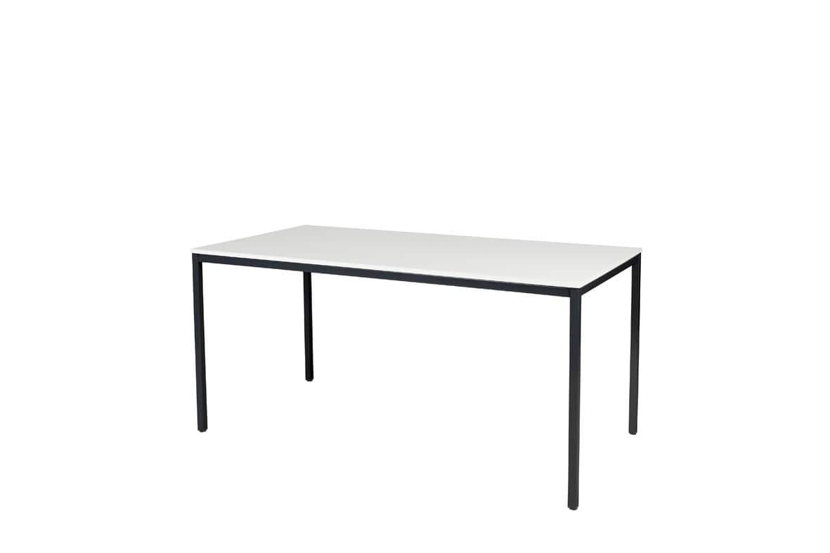 Schaffenburg Domino Basic Schreibtisch Weiß 4 Metallfüße 1.200 (B) x 800 (T) x 740 (H) mm Melamin