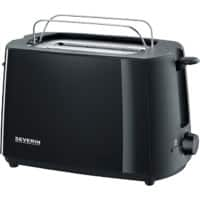 SEVERIN Toaster mit 2 Scheiben 2287 Edelstahl 700 W Schwarz