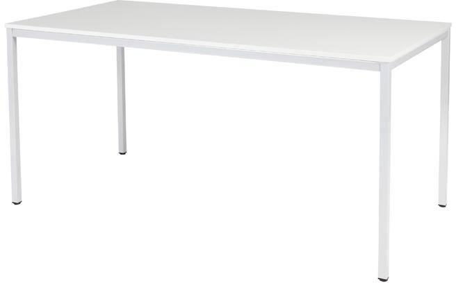 Schaffenburg Domino Basic Schreibtisch Weiß 4 Metallfüße 1.200 (B) x 800 (T) x 740 (H) mm Melamin