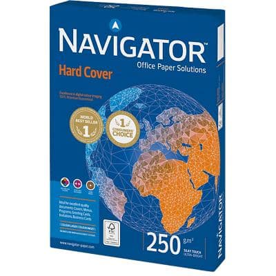 Navigator Hard Cover DIN A4 Druckerpapier 250 g/m² Glatt Weiß 125 Blatt