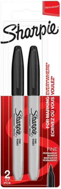 Sharpie Permanentmarker Schwarz 2 Stück