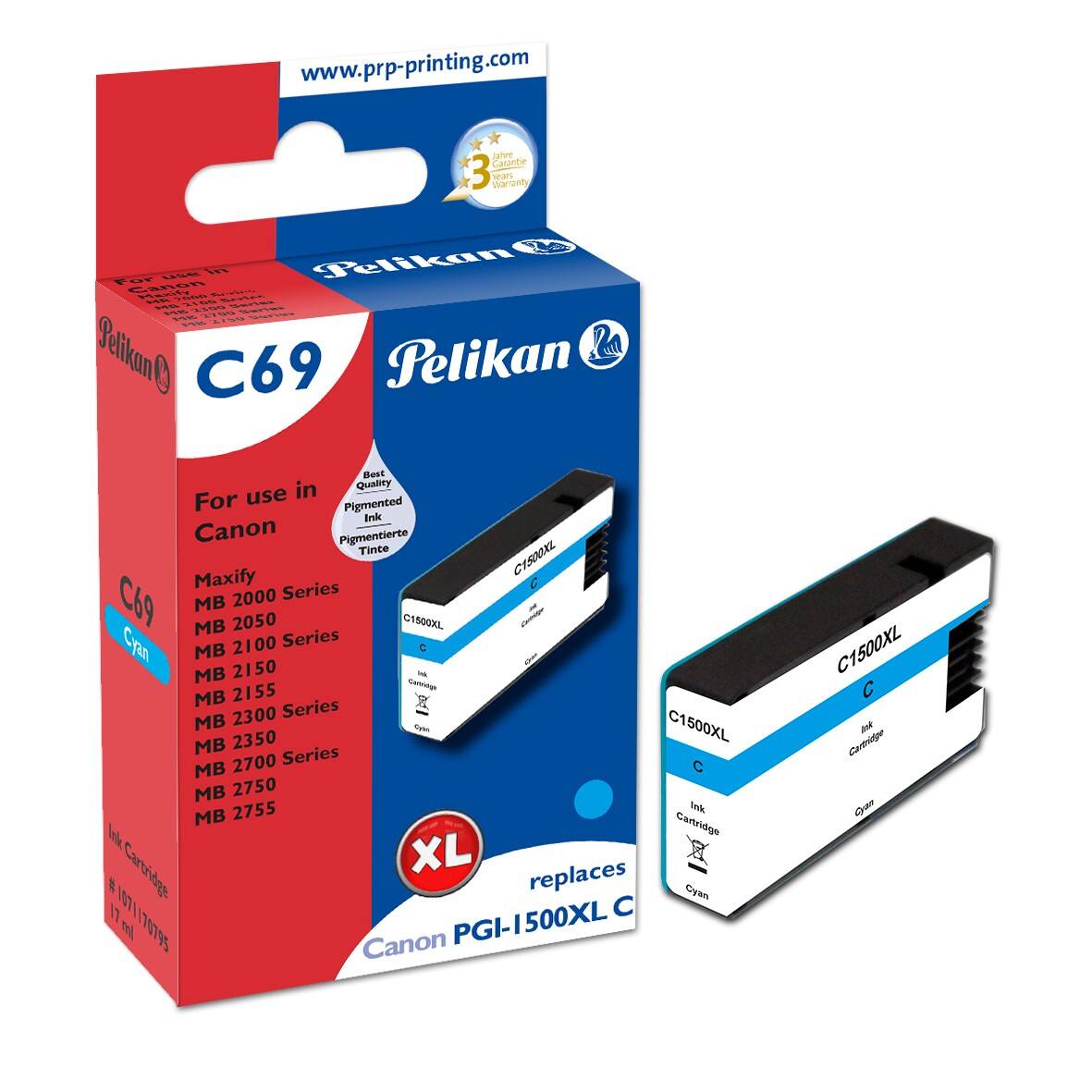 Pelikan Tintenpatrone PGI-1500XL Cyan