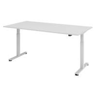 Hammerbacher VXMST Sitz-Stehschreibtisch Grau T-Fuß 2.000 (B) x 1.000 (T) x 1.200 (H) mm Spanplatte, Stahl