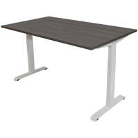 euroseats Schreibtisch Rechteckig Eiche T-Fuß 1.400 (B) x 800 (T) x 865 (H) mm Metall