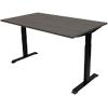 euroseats Schreibtisch Rechteckig Eiche T-Fuß 1.200 (B) x 800 (T) x 865 (H) mm Metall