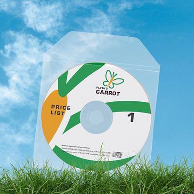 3L CD-Hüllen mit Klappe Transparent, Weiß 12,5 x 12,8 cm 25 Stück