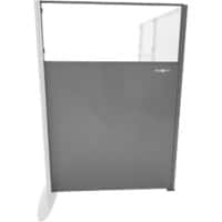 Manorga Schutzscheibe 90-Winkel-Modul Plexiglas 7035 Grau 150 cm