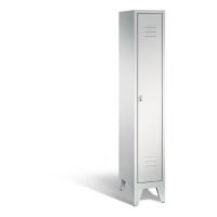 C+P Garderobenschrank Classic H1850xB320xT500mm Korpus: Lichtgrau Türen: Lichtgrau Abteil: 1 Abteilbreite: 300mm