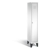 C+P Garderobenschrank Classic H1850xB320xT500mm Korpus: Verkehrsweiß Türen: Verkehrsweiß Abteil: 1 Abteilbreite: 300mm