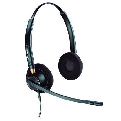 Plantronics EncorePro HW520 Kabelgebundenes Headset über Kopf mit Geräuschunterdrückung und Mikrofon Schwarz