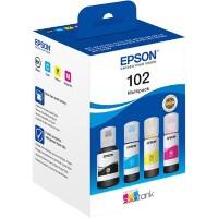 Epson 102 Original Nachfülltinte C13T03R640 Schwarz, Cyan, Magenta, Gelb Multipack 4 Stück