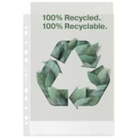 Esselte Prospekthüllen Recycled DIN A4 Genarbt Transparent 70 Mikron PP (Polypropylen) 11 Löcher 627493 100 Stück
