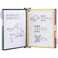 Djois Tarifold Sichttafelsystem 6416169 DIN A4 Hellgrau Metall 38,5 x 24,5 x 4,5 cm