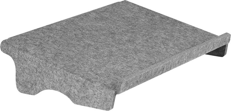 BakkerElkhuizen Dokumentenhalter Q-doc 100 Circular PET Filz Hellgrau 95 x 455 x 290 mm