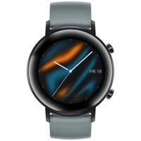 HUAWEI GT 2 Smartwatch Schwarzer Edelstahl Gehäusefarbe 41.8 x 41.8 x 9.4 mm Gehäusegröße Matt Gray Armbandfarbe