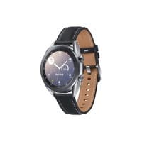 SAMSUNG Galaxy Watch Watch3 Smartwatch SM-R855FZSAEUB Silber Gehäusefarbe 41 x 42.5 x 11.3 mm Gehäusegröße Schwarz Armbandfarbe