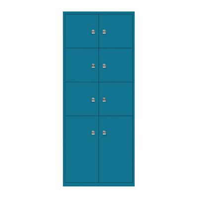 Bisley LateralFile Lodge Stahl Schließfach Schlüssel 800 x 470 x 1.985 mm Blau