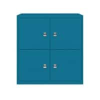 Bisley Schießfachschrank LateralFile™ Lodge mit 4 Schließfächern à H 375 mm 845 x 800 x 470 mm Azur