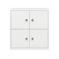 Bisley Schießfachschrank LateralFile™ Lodge mit 4 Schließfächern à H 375 mm 845 x 800 x 470 mm Verkehrsweiß