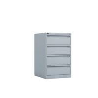 Bisley Karteischrank ECO Doppelbahnig DIN A5 4 Schubladen Lichtgrau 915 x 570 x 622 mm