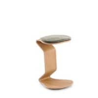 Nest Nature Hocker myERCOLINO Grau Buchenholz Stoff