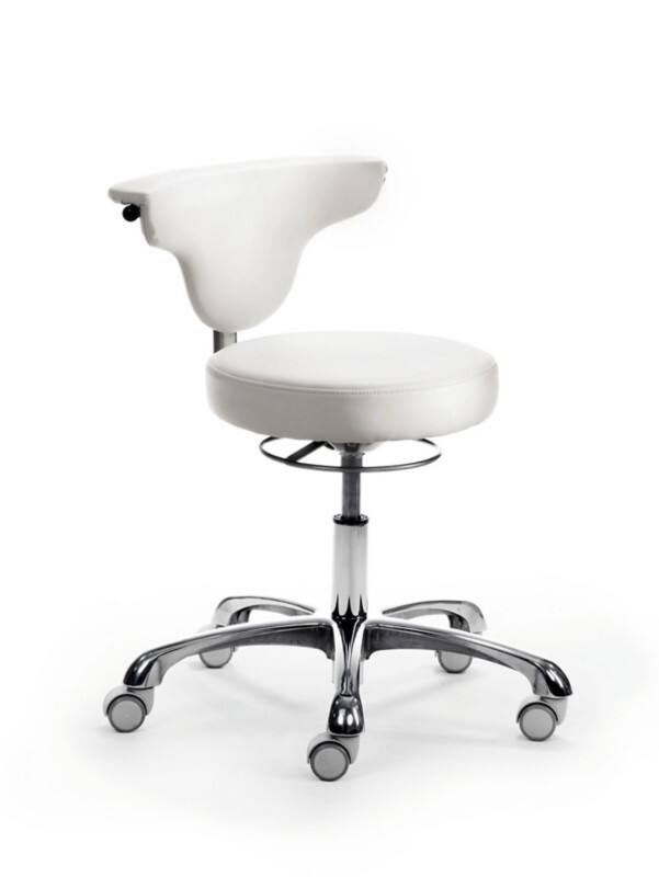 Mayer Sitzmöbel Funktionsdrehstuhl myJAZZ Weiß Kunstleder Drehkreuz aus Metall