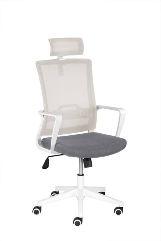 mayer sitzmöbel Drehstuhl Wippmechanik Stoff Feste Armlehne Grau, Silbergrau 120 mySTUDIO