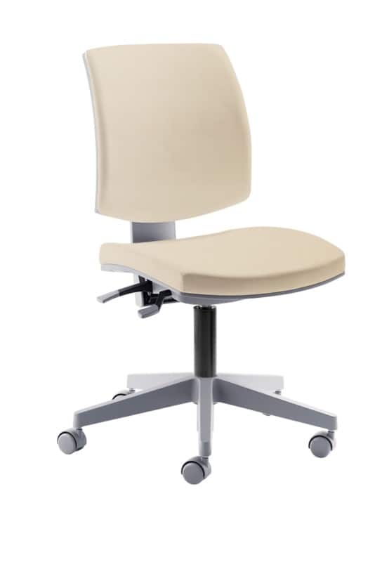 Mayer Sitzmöbel Drehstuhl myFLEXO Beige Stoff Drehkreuz aus Kunststoff