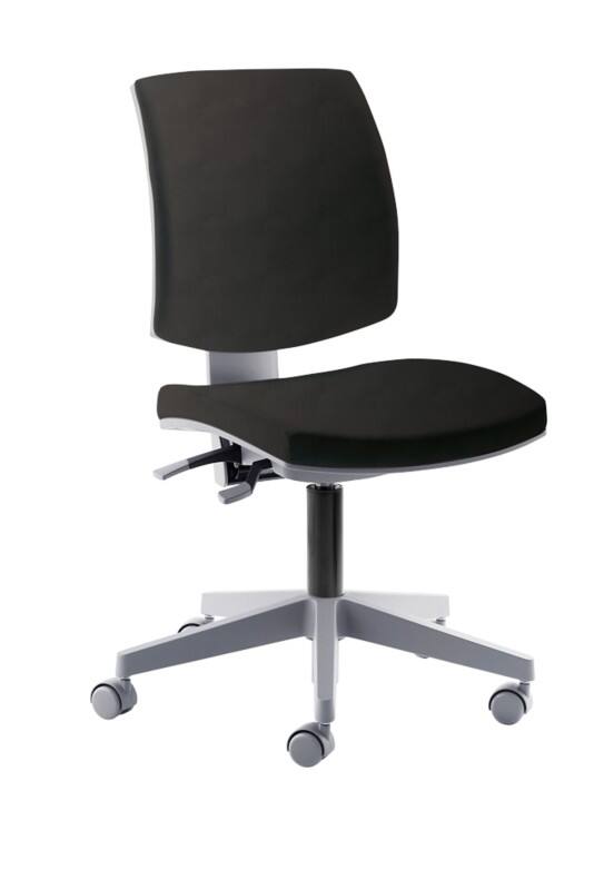 Mayer Sitzmöbel Drehstuhl myFLEXO Schwarz Stoff Drehkreuz aus Kunststoff