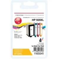 Kompatible Office Depot HP 920XL Tintenpatrone C2N92AE Schwarz, Cyan, Magenta, Gelb 4 Stück