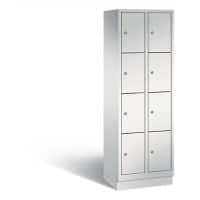C+P Schließfachschrank Evolo H1800xB610xT500 Korpus: Lichtgrau Türen: Lichtgrau 2 Abteile 8 Fächer