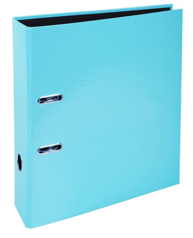 Exacompta Aquarel Prem Touch Breit Ordner DIN A4 80 mm Pastellblau 2 Ringe 53564E Pappkarton Hochformat  10 Stück