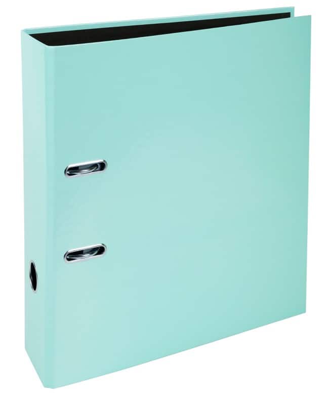Exacompta Aquarel Prem Touch Breit Ordner DIN A4 80 mm Pastellgrün 2 Ringe 53568E Pappkarton Hochformat  10 Stück
