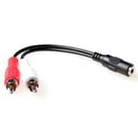 ACT 0,15 M Audio-Verbindungskabel 1X 3,5 Mmm Klinkenstecker auf 1X 3.5mm Stereo-Klinkenbuchse - 2X RCA-Stecker