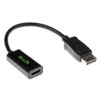 15 cm ACT Konvertierungskabel DisplayPort Stecker zu HDMI A Buchse AK3994