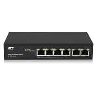 ACT 6 Port, Netzwerk-Switch, 10/100Mbps.4X Poe+ (30W) Port