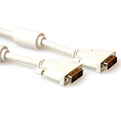 ACT DVI-D Dual Link Kabel Stecker - Stecker 1,8 M Weiß