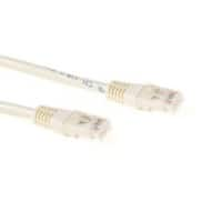 ACT Elfenbein 1 M U/UTP Cat6 Patchkabel mit RJ45-Steckern