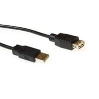 ACT USB A Male USB-Kabel USB A Female SB2218 Schwarz 0.5 m