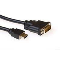 ACT Adapter HDMI Male DVI 18+1 Pin Male 1 m Schwarz
