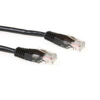 ACT Schwarz 0,5 M U/UTP Cat5E Patchkabel mit RJ45-Steckern