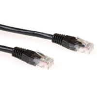 ACT RJ45 (8P8C) Male U/UTP CAT6 Patchkabel IB8900 Schwarz 0.5 m