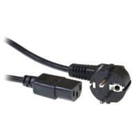 ACT Power Kabel Netzstecker CEE7/7 Stecker (gewinkelt) - C13 Schwarz 1,50 m