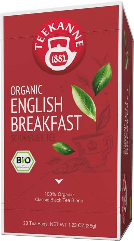 TEEKANNE Bio English Breakfast Tee Packung mit 20 Stück