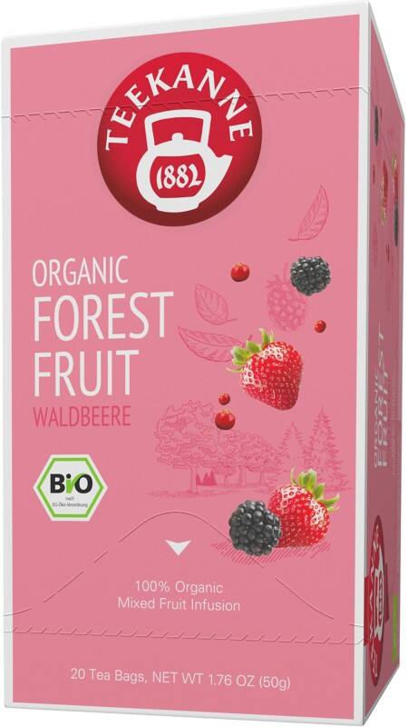 TEEKANNE Bio Waldbeeren Tee Packung mit 20 Stück