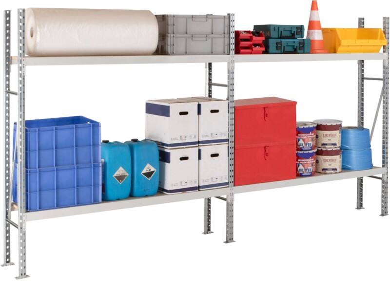 MANORGA Epsivol One Starterregal 2 Fachböden 1.800 x 800 x 2.000 mm Silber